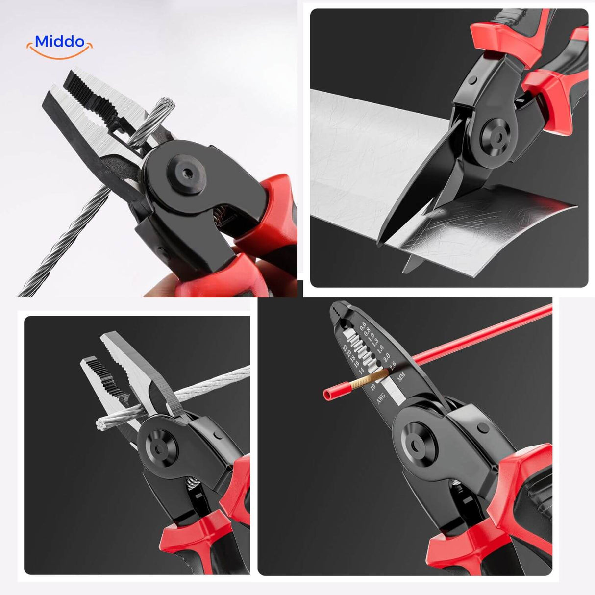 ProTool wire cutting pliers engineered for cutting various material types.