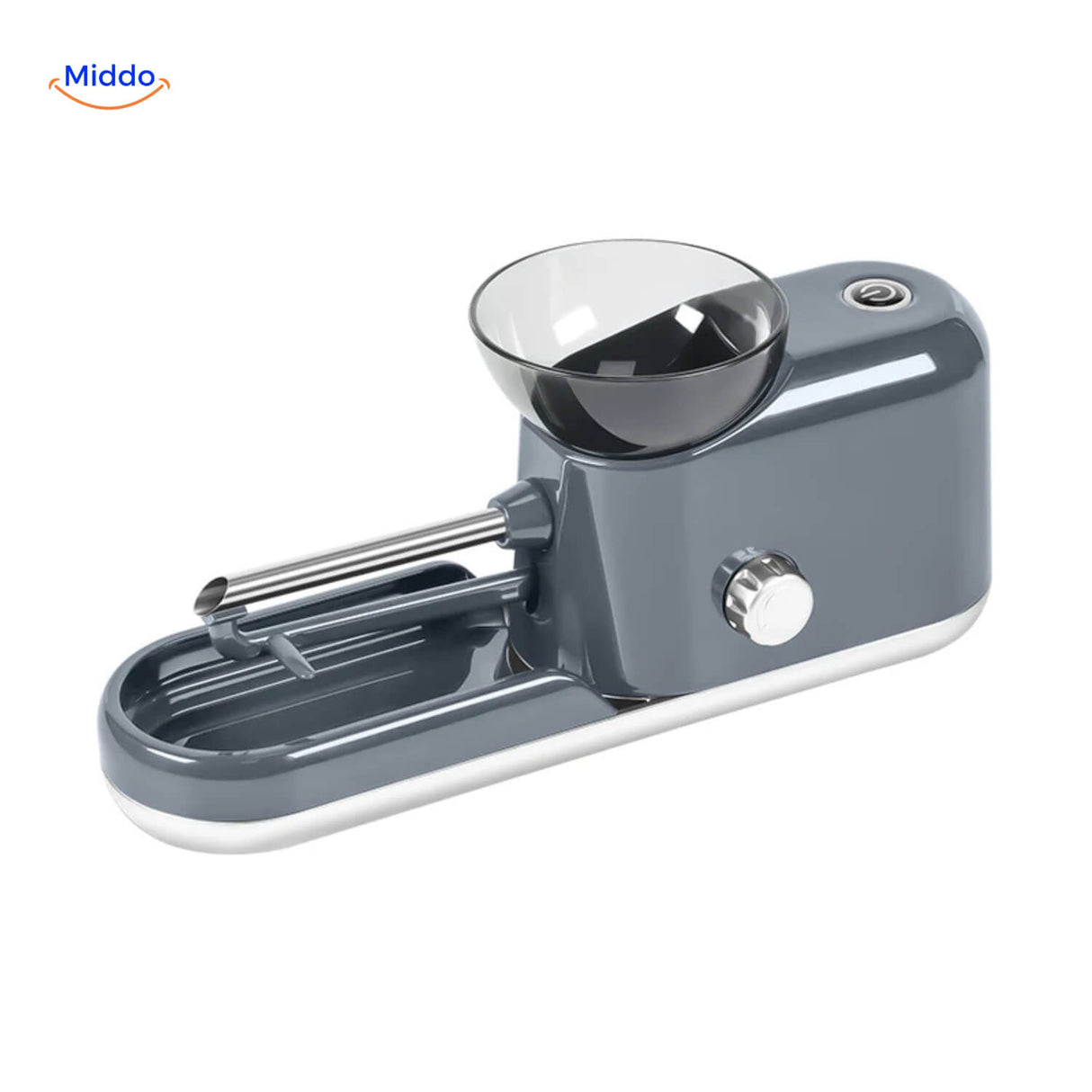 RollMaster automatic electric cigarette machine in cement gray finish.