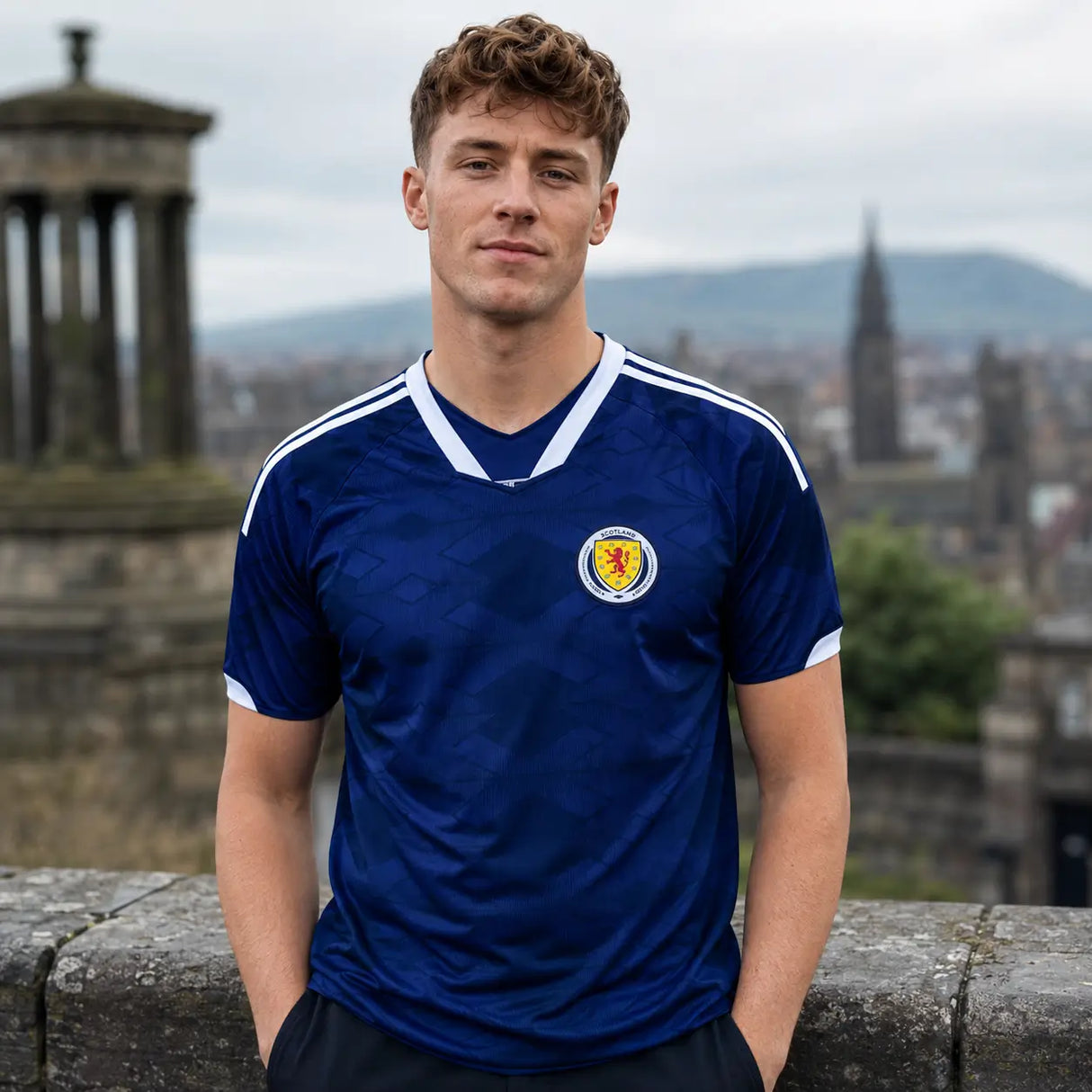 Scotland 2026 World Cup supporter jersey in official blue.