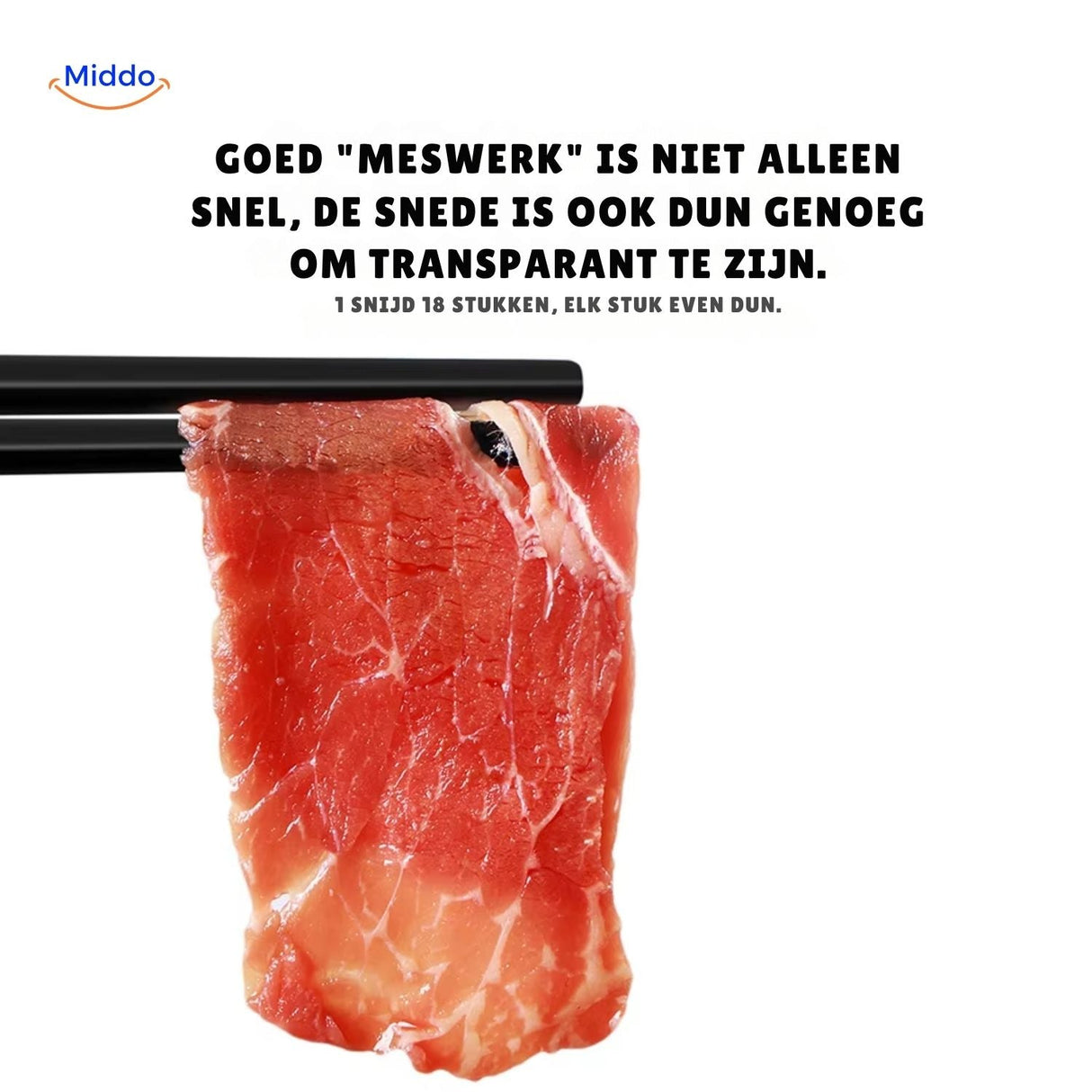 Slicora ultra-fine blade work achieves transparent paper-thin meat slices for gourmet presentations.