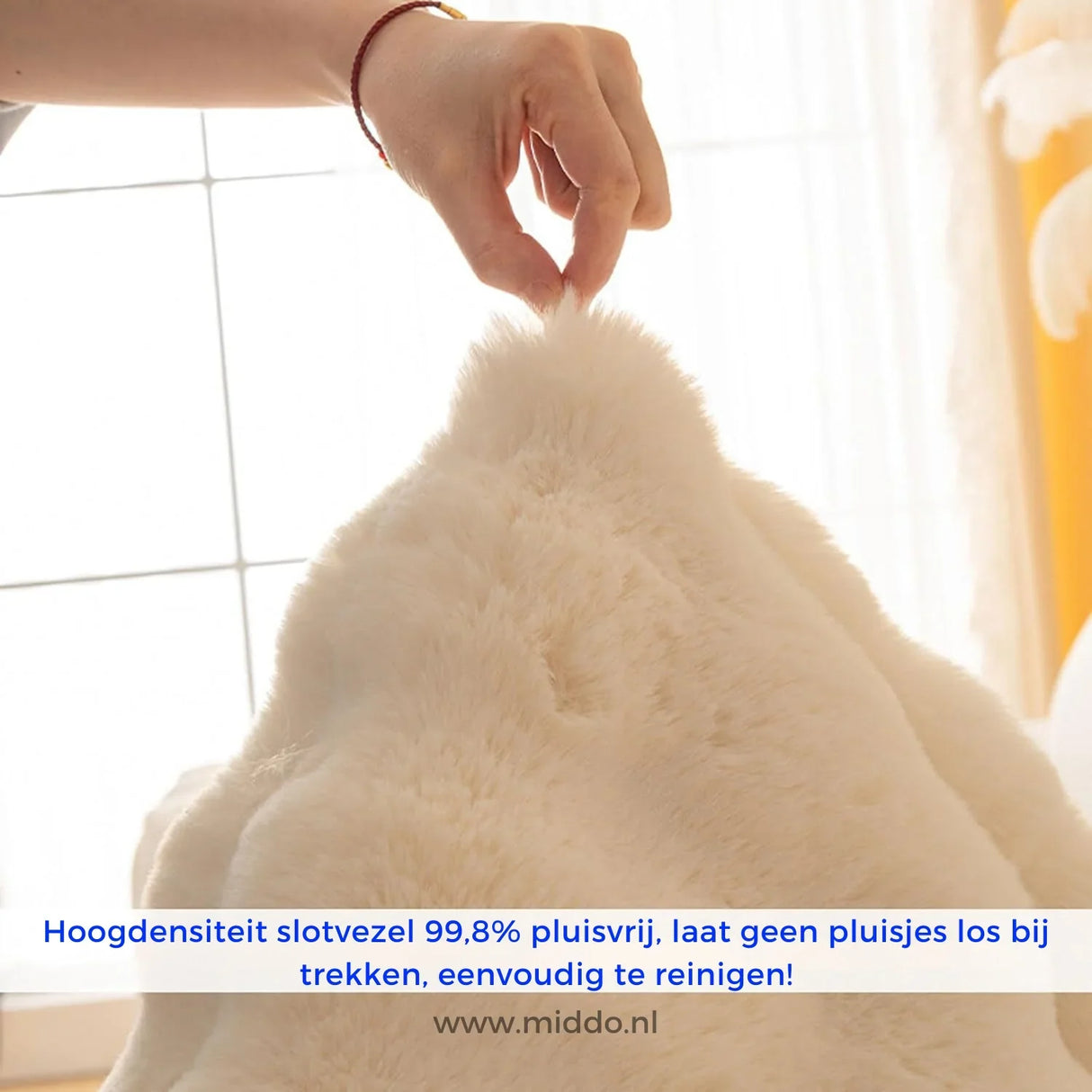 Close-up of plush, lint-free fabric texture showing premium softness and fine detail.