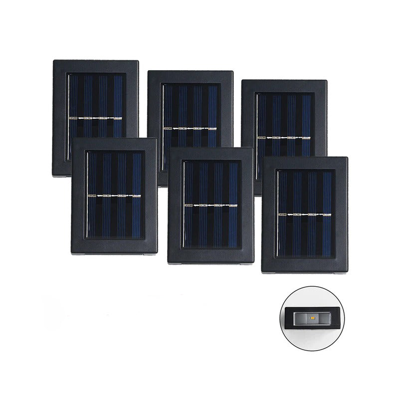 Solar garden lights with six solar panels for maximum energy.