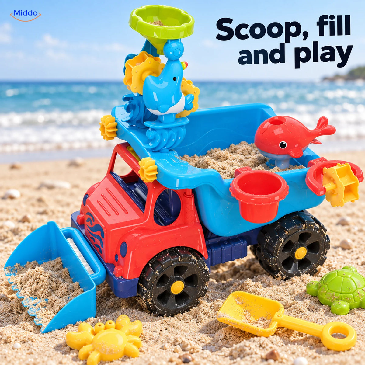 SplashPlay™ Outdoor Water and Sand Play Table Set | For Children 4-6 - problem solution