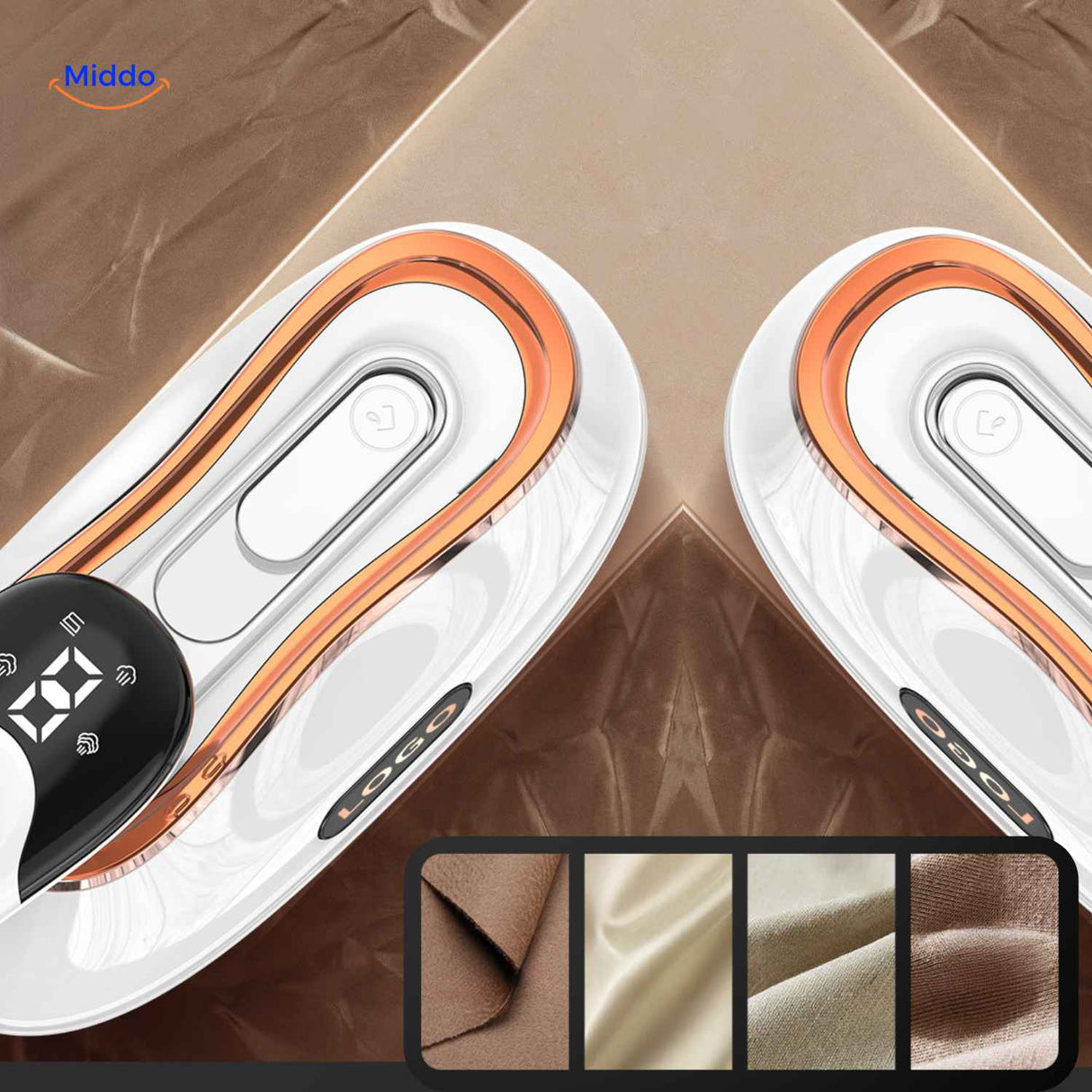 Versatile steam iron suitable for all fabric types, from cottons to synthetics.