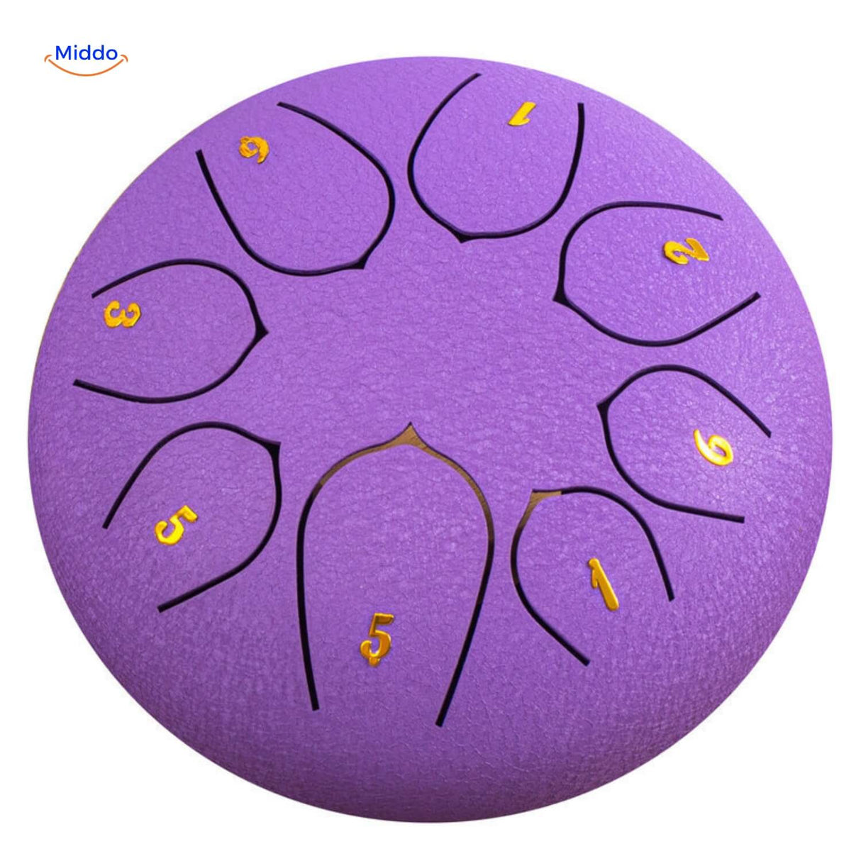 Purple steel tongue drum spiritual meditative color finish.
