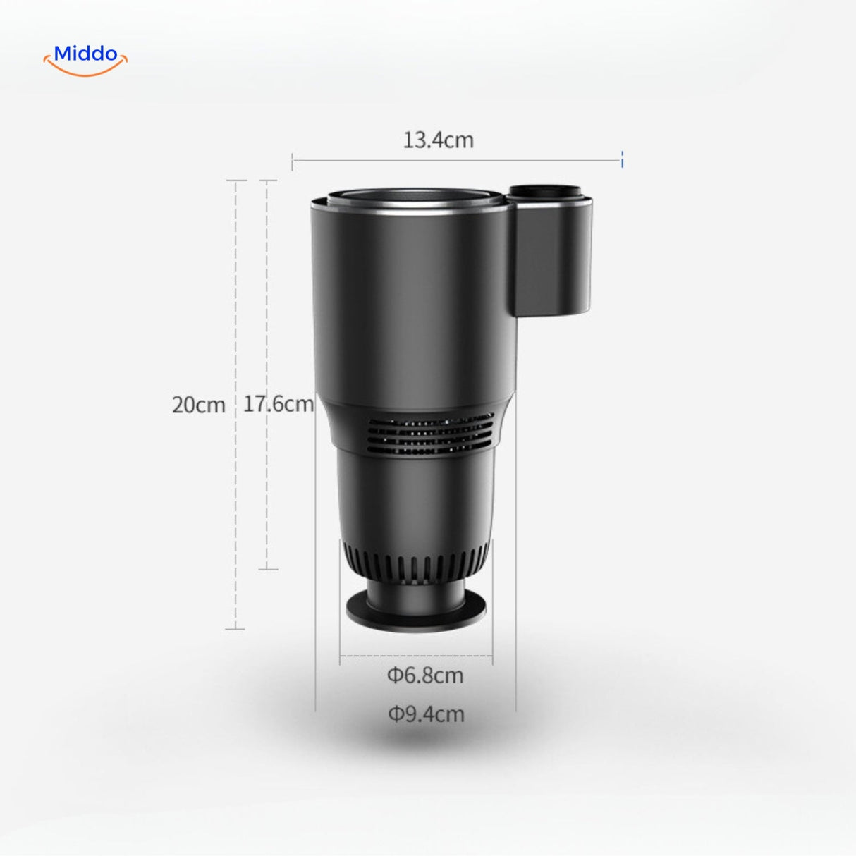 ThermaGrip cup holder specifications and technical features for thermal performance.