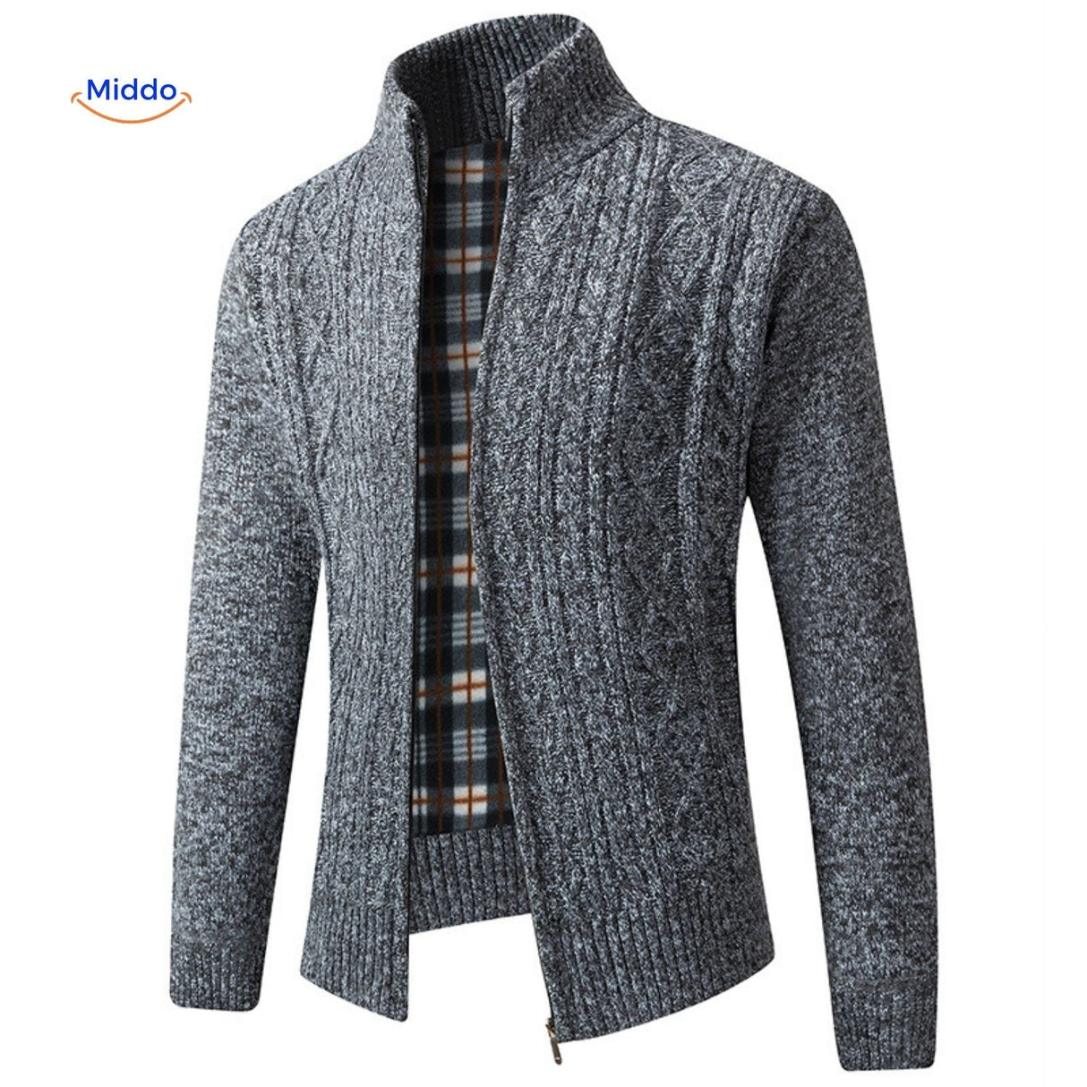 Dark gray lined thermoknit vest for men, demonstrating insulated construction quality.