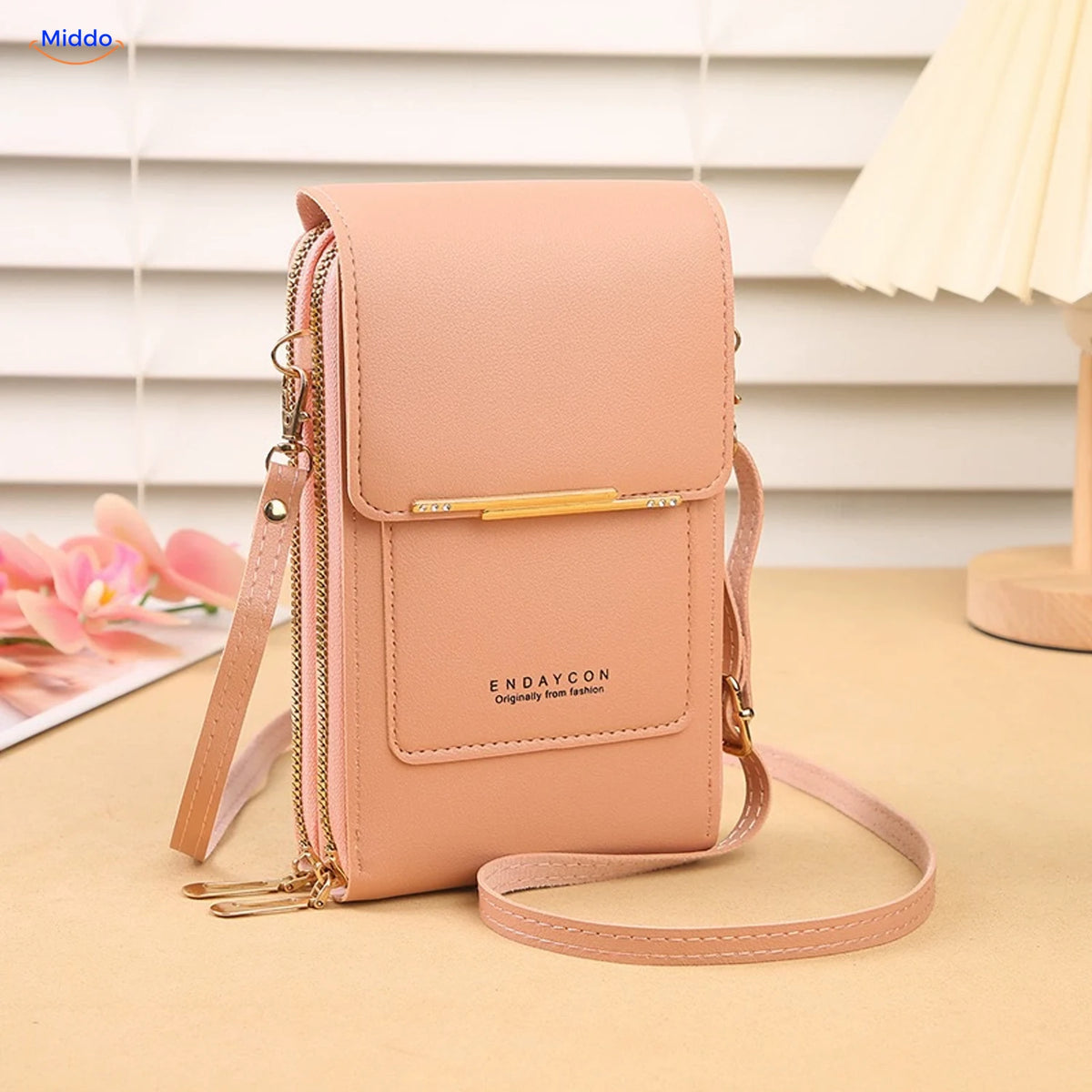 TouchScreenGo crossbody phone bag, pink
