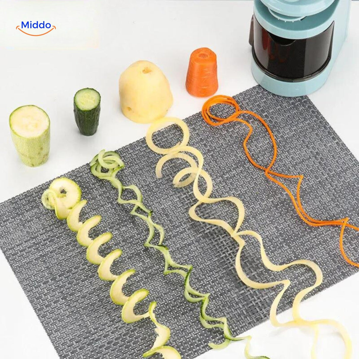 Vega 4-in-1 spiral grater and vegetable cutter salad maker set.