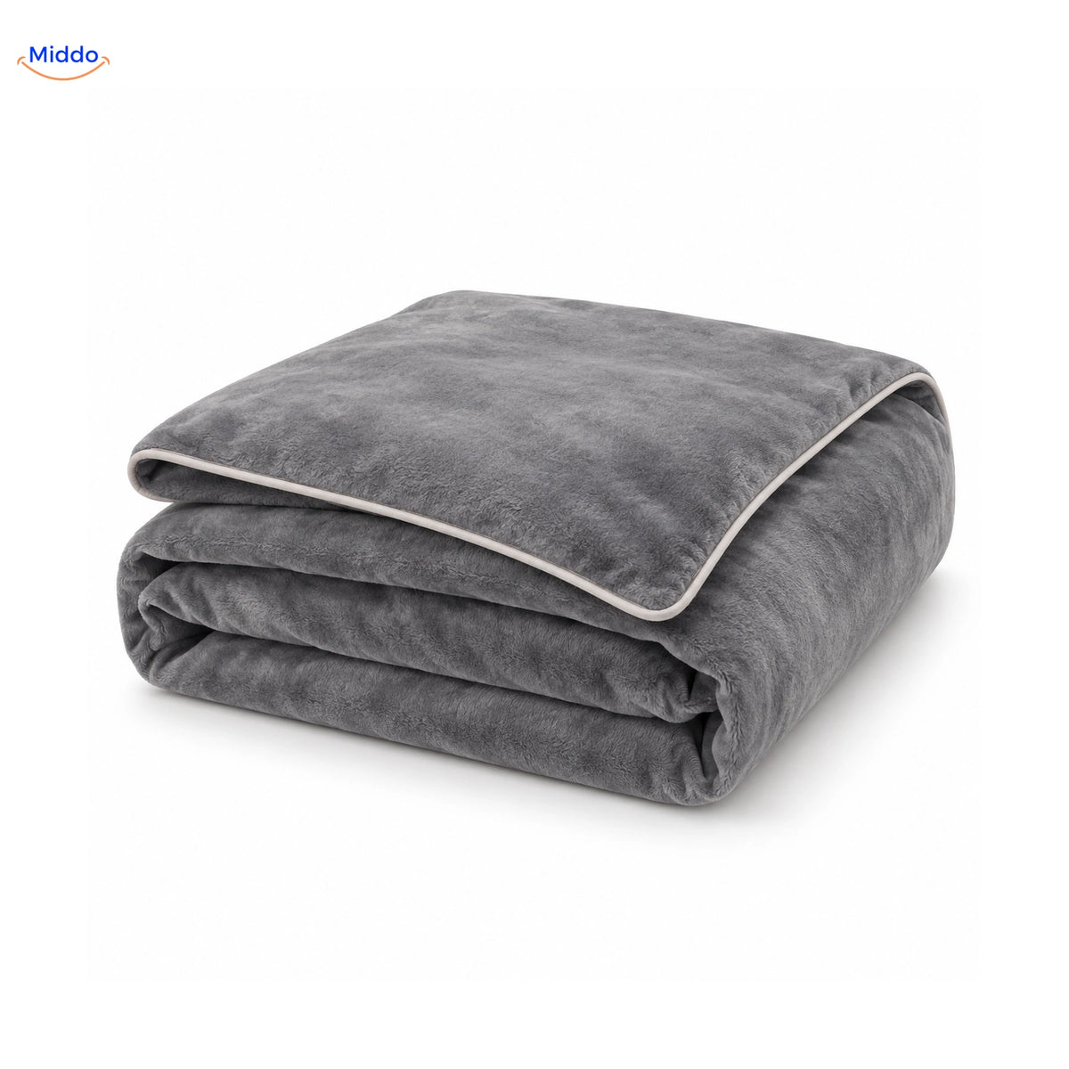 Velvety plush duvet cover in Gray 1