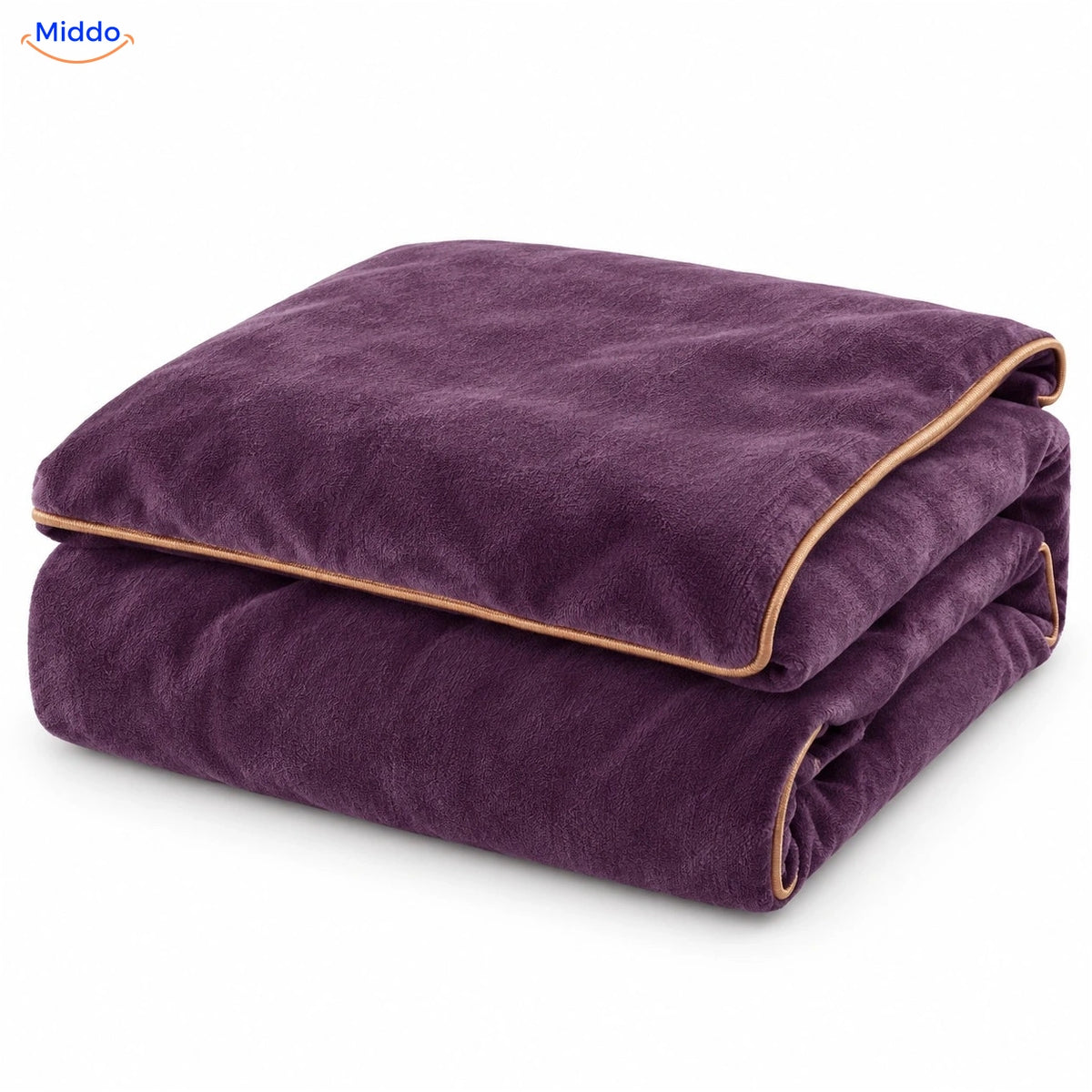 Velvety plush duvet cover in Lilac