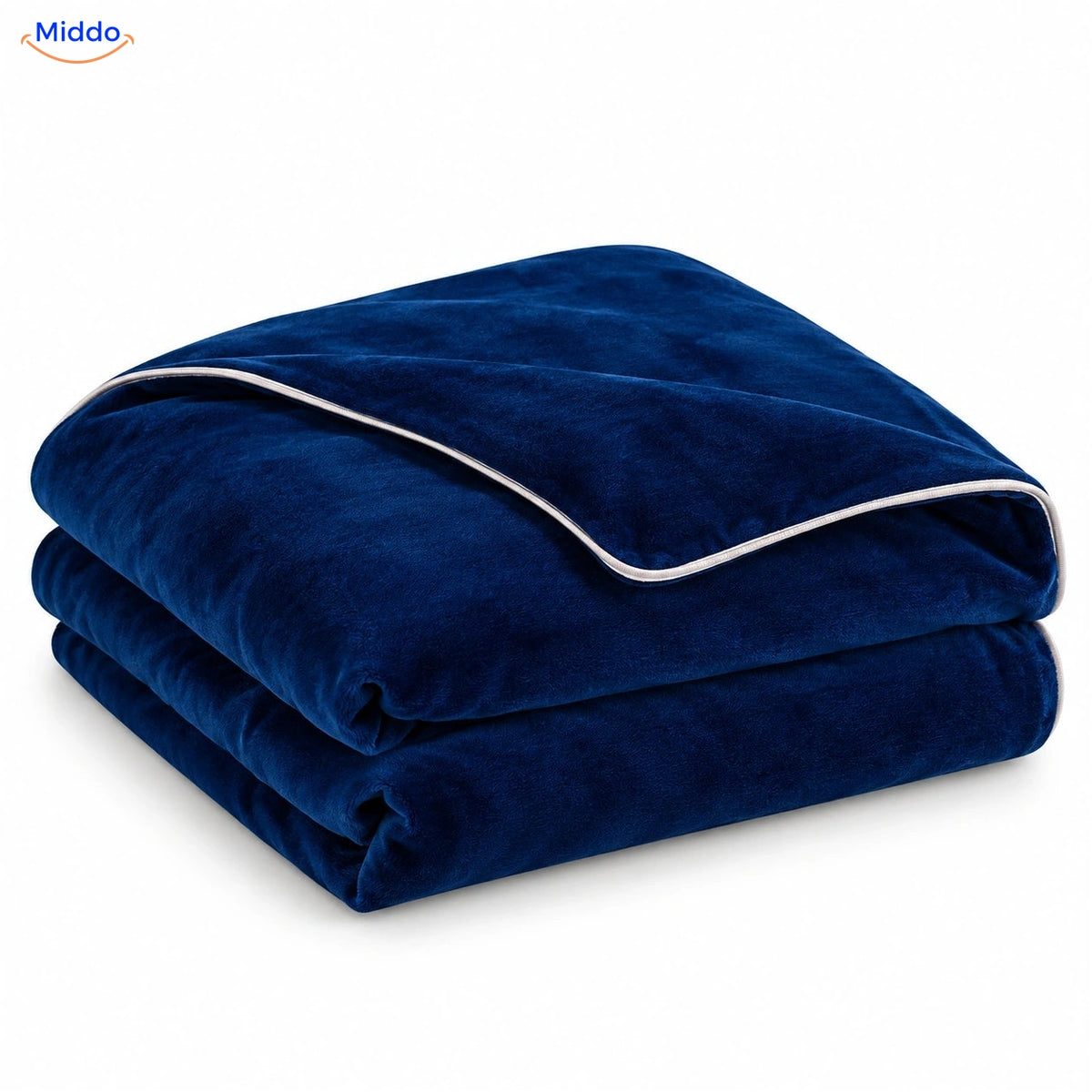 Velvety plush duvet cover in Royal Blue