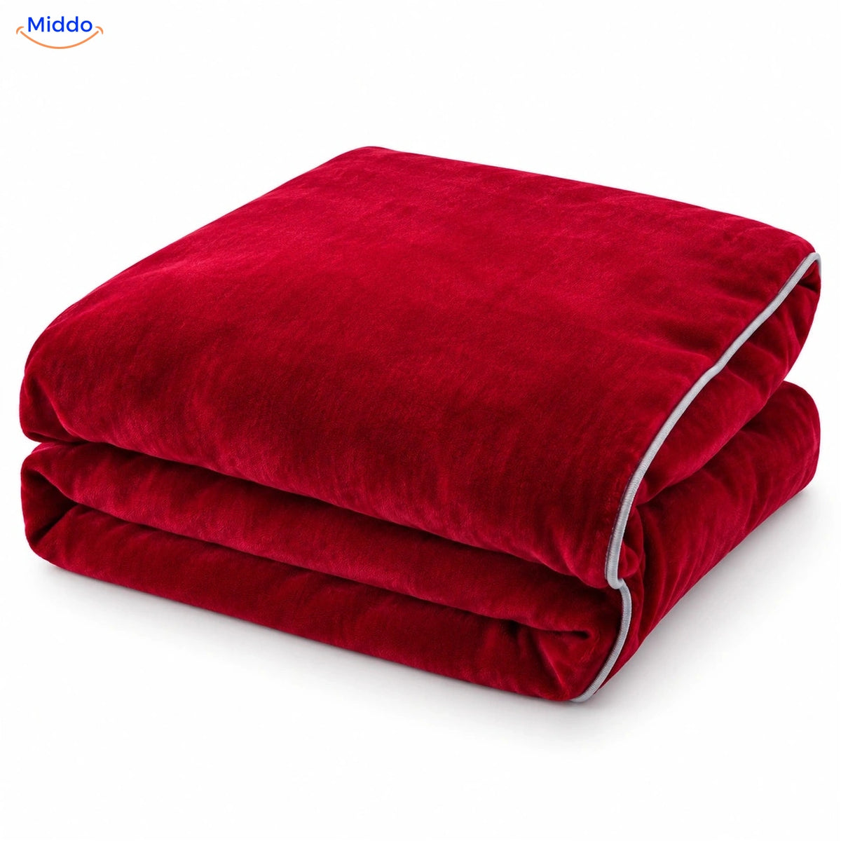 Velvety plush duvet cover in Wine Red