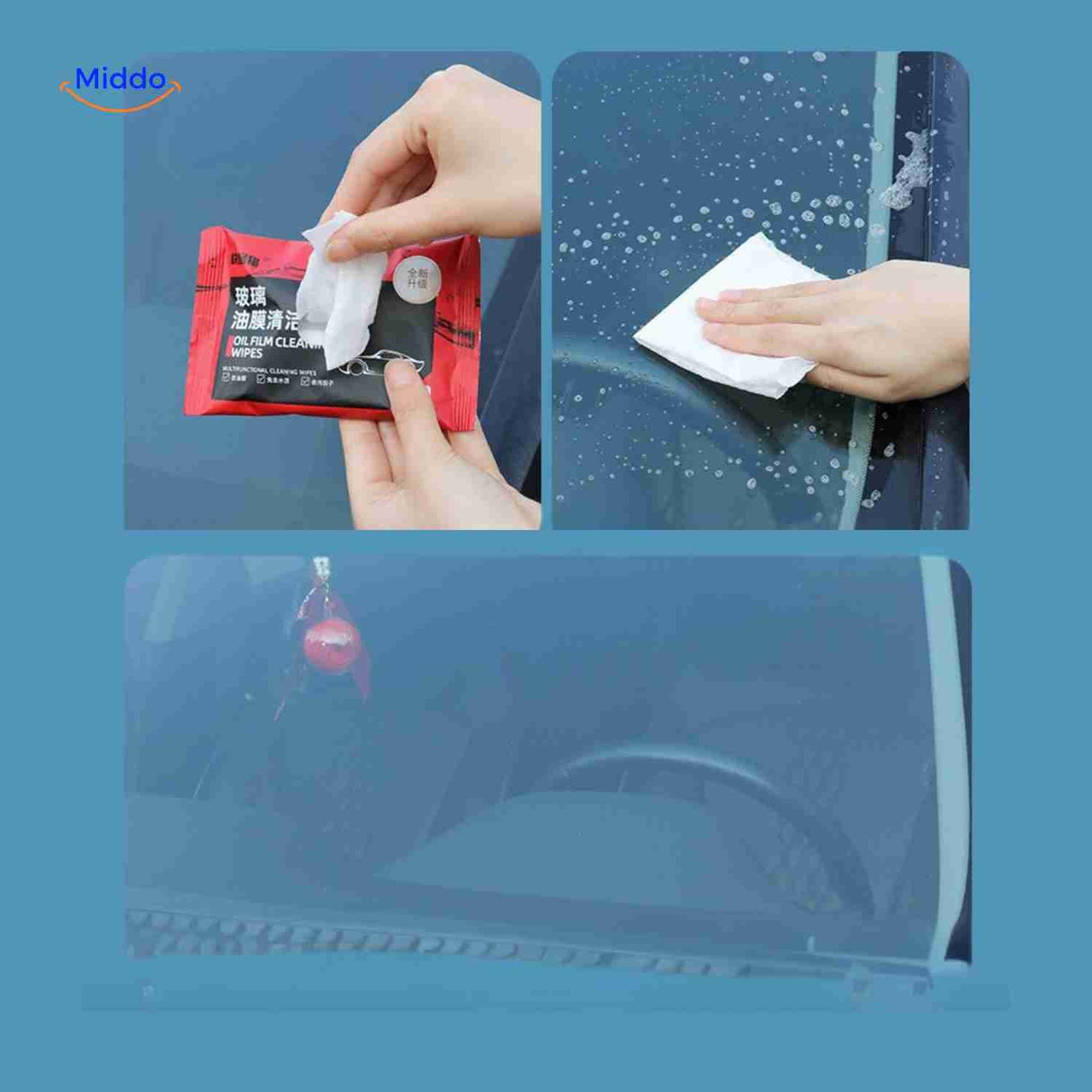 ClearView windshield wipes removing grease and dirt buildup effectively.