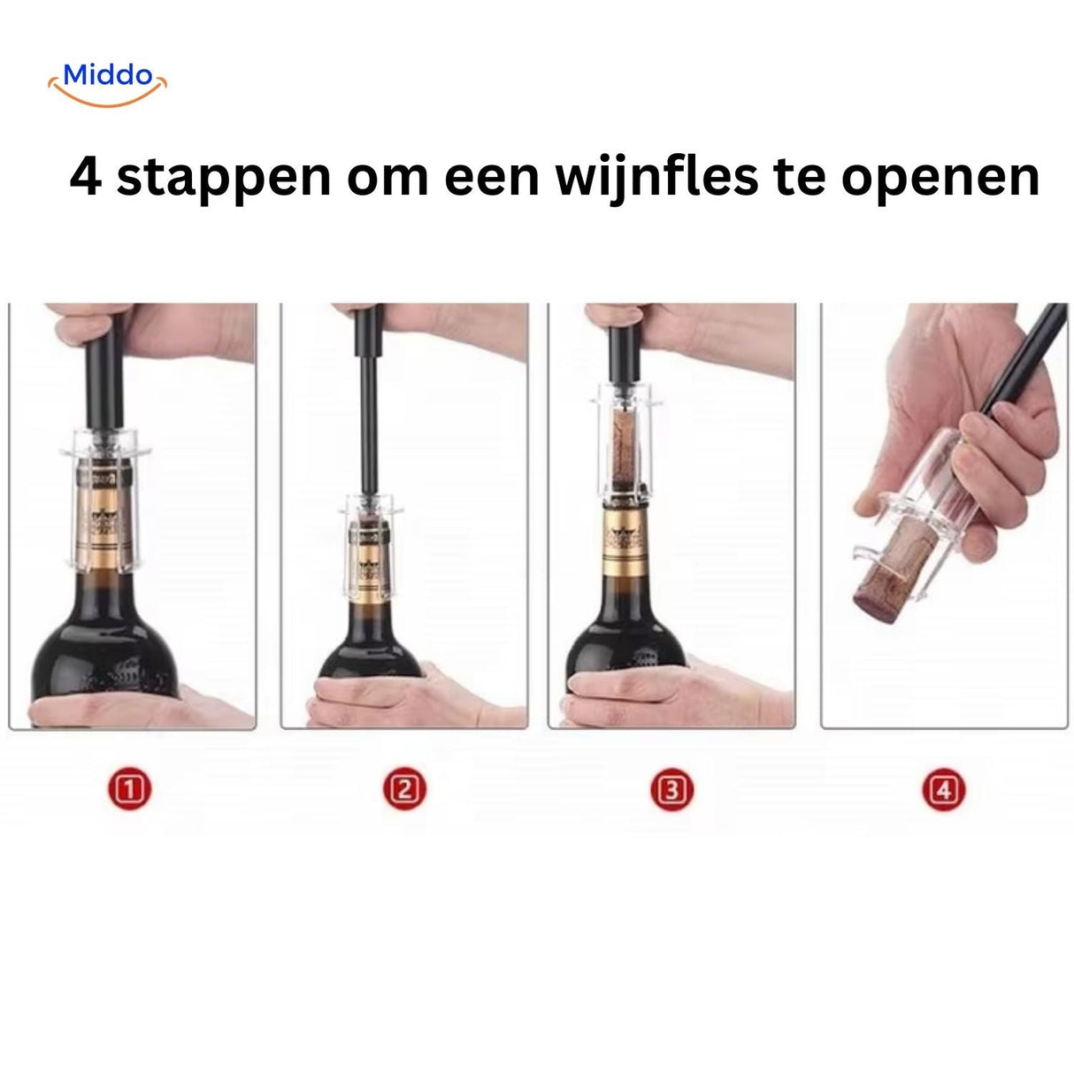 Compact wine opener dimensions and ergonomic design specifications.