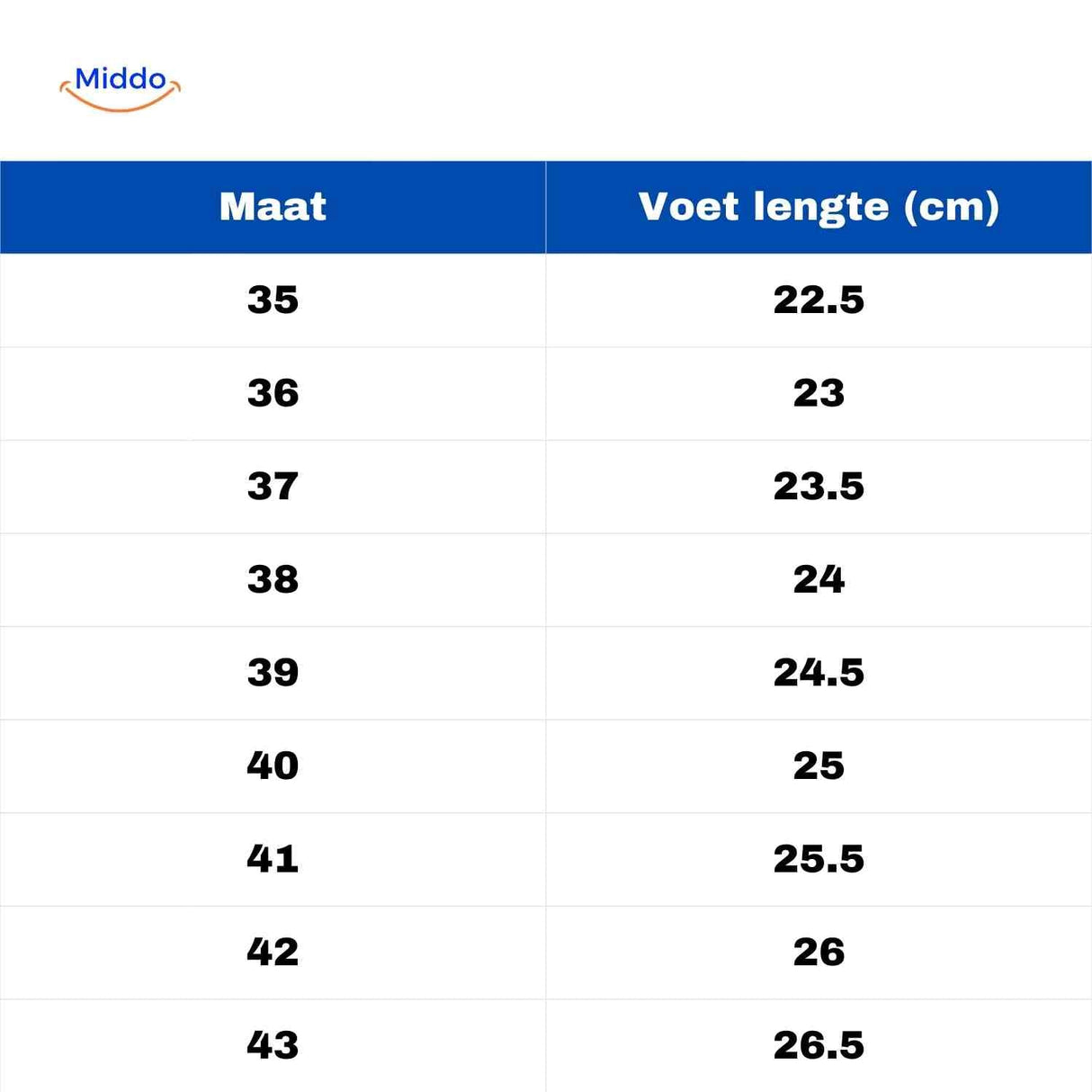 Sizing chart for finding your perfect winter boots fit.