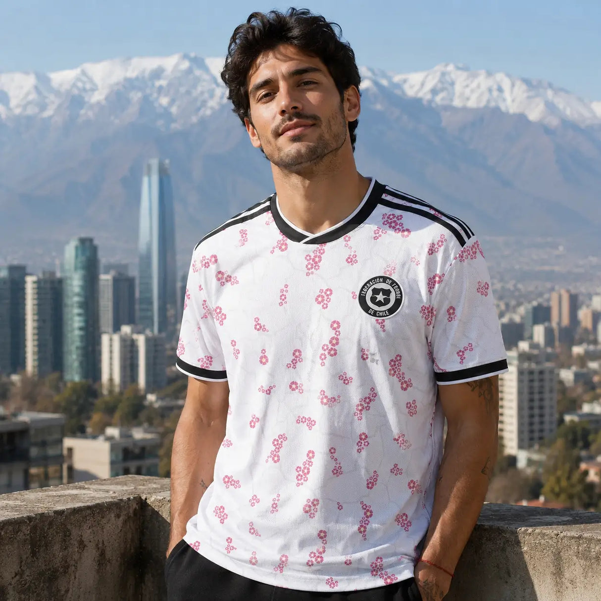 Chile white national team jersey for 2026 FIFA World Cup.