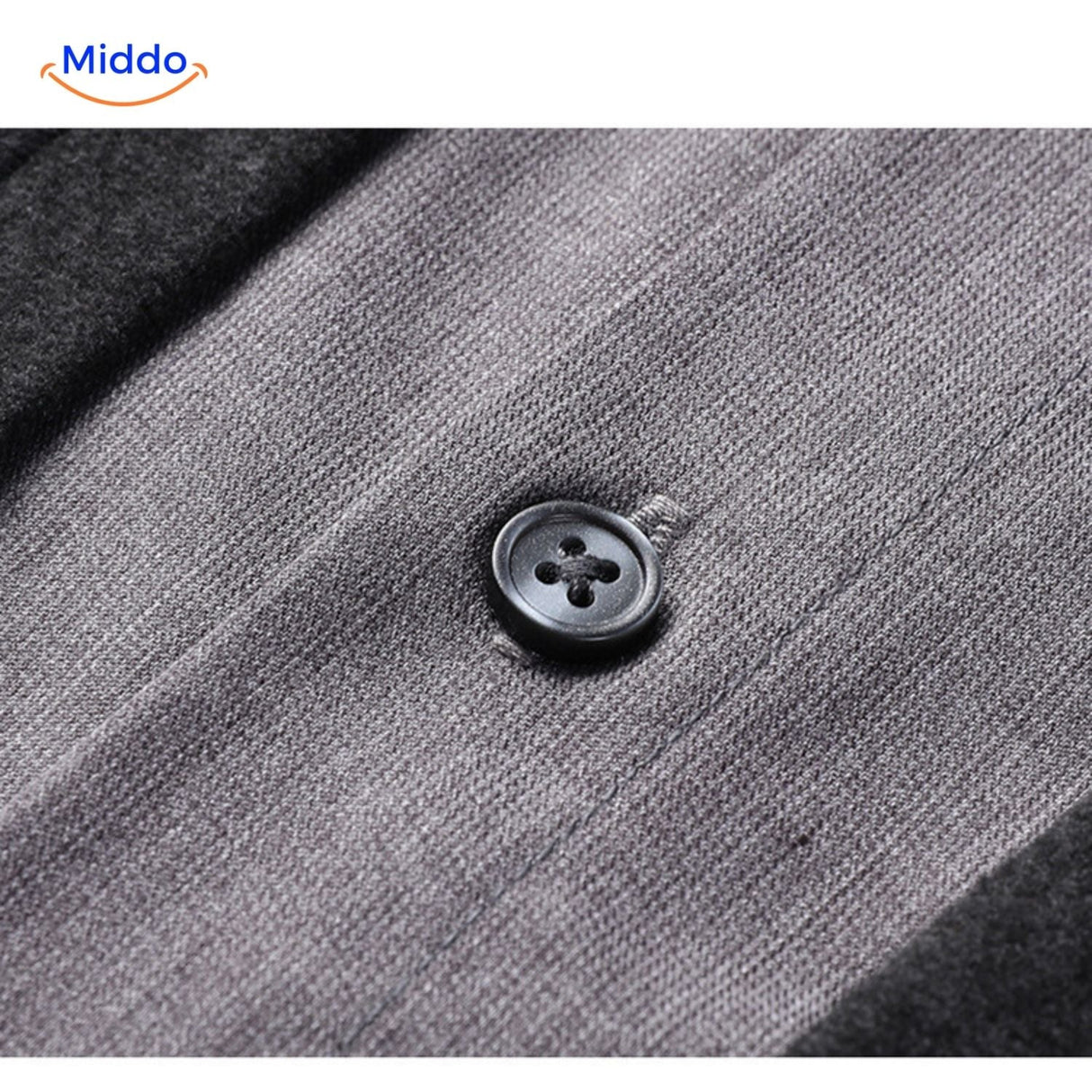 Modern styling combination with 2-in-1 men's knit shirt.