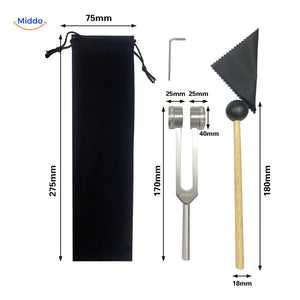 256Hz tuning fork with complete extraction and therapy tools.