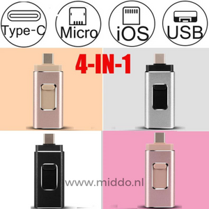 4-in-1 Flash Drive | Instant Storage & Easy File Transfer