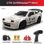 4WD drift RC car GTR shown from the front in a dynamic product hero shot