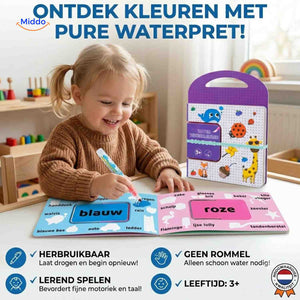 AquaDraw colors water coloring book for learning with water