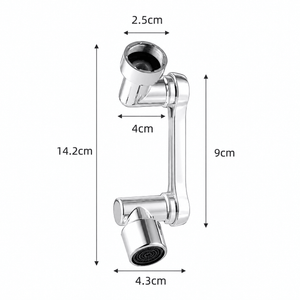 1080° Rotating Faucet Attachment | Reach Every Corner & Two Spray Modes