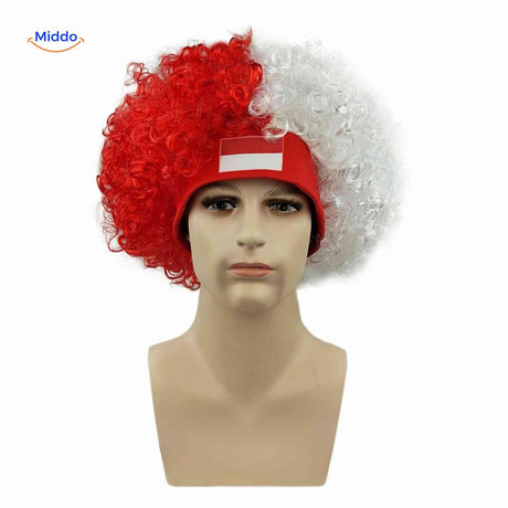 red Support Wig product view image 15