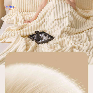 Fluffina warm plush bedroom blanket