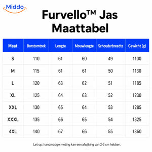 Furvello Jacket size chart image 6