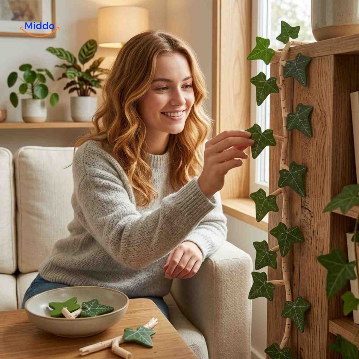 IvyFlex magnetic ivy for cabinet decor