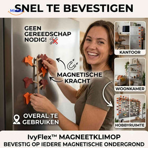 IvyFlex magnetic ivy for quick attachment