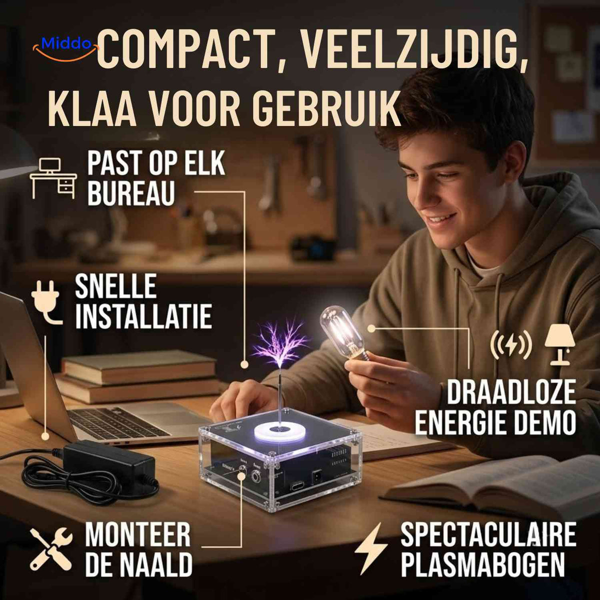 PlasmaTune Tesla coil safety features and educational use