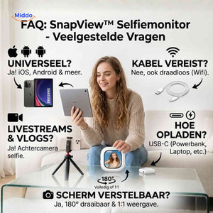 SnapView selfie monitor FAQ for USB-C and livestream use