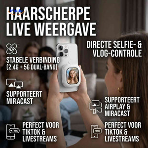 SnapView sharp live display for a TikTok livestream