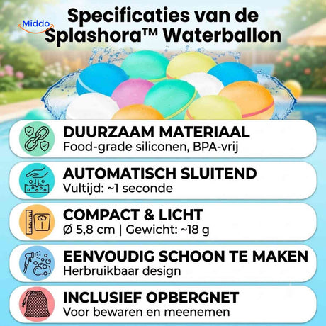 Splashora reusable silicone water balloon design