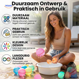 Family playing outdoors with Splashora water balloons