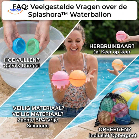 Splashora reusable water balloon FAQ and use