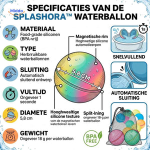 Splashora reusable water balloon specifications