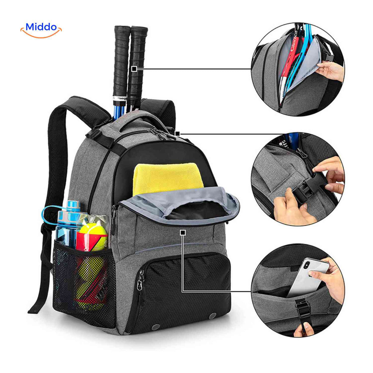 Sportivo Tennis Backpack product view image 7