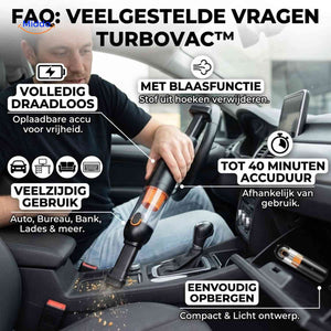 Turbovac cordless handheld car vacuum specifications