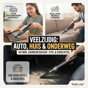 Turbovac cleaning a car interior