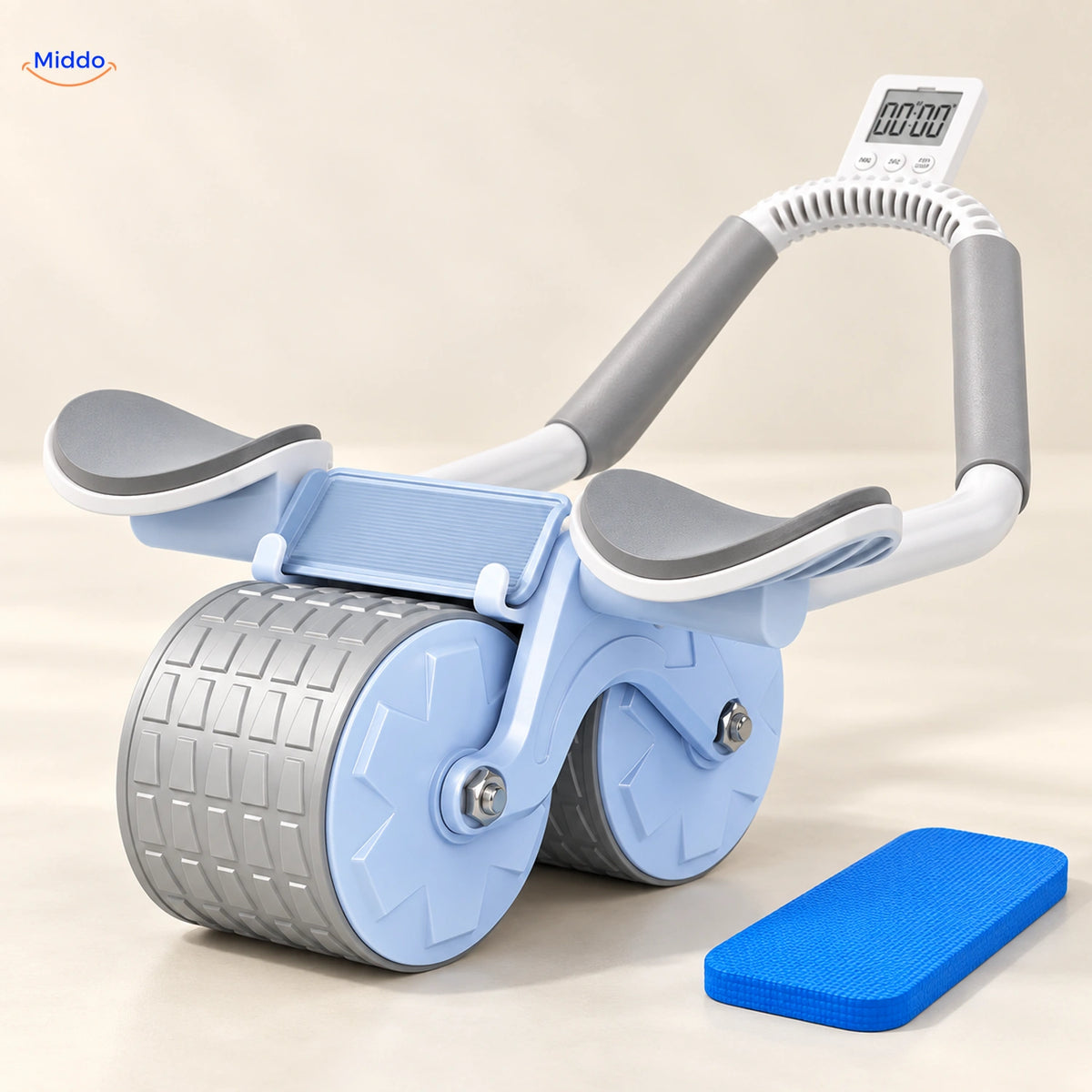 AbWheel Pro™ – Gray Blue with Timer