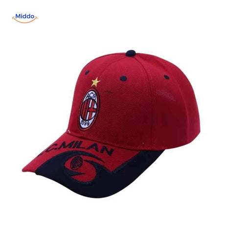 AC Milan sports cap with embroidered club logo.