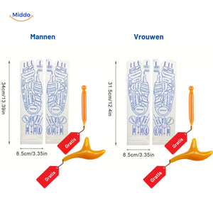 Acupoint acupressure socks available in men's and women's sizes.
