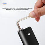 Door closer adjustment mechanism for customizable closing speed control.