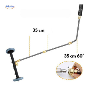 14-inch adjustable hose allows flexible positioning for hard-to-reach areas.