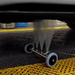 Precision-angle adjustable nozzle delivers targeted 4000 PSI water spray.