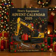 Buildora advent calendar packaging with excavator and Christmas gifts.