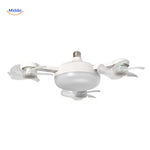 AeroGlow four-blade ceiling fan lamp with E27 socket and LED light source.